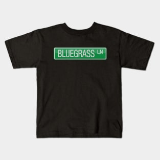 Bluegrass Lane Street Sign Kids T-Shirt